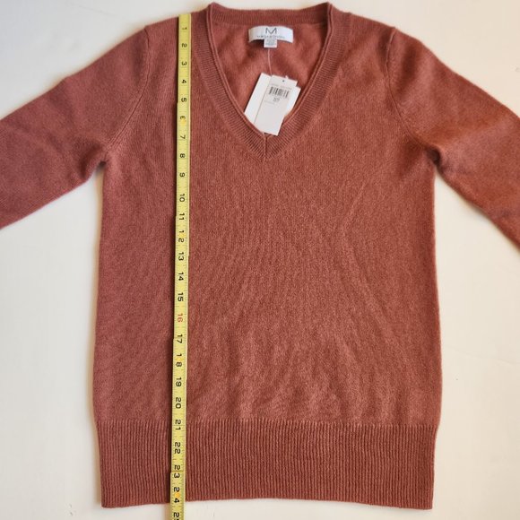 MAGASCHONI V-Neck Cashmere Sweater, XSmall - Picture 9 of 11